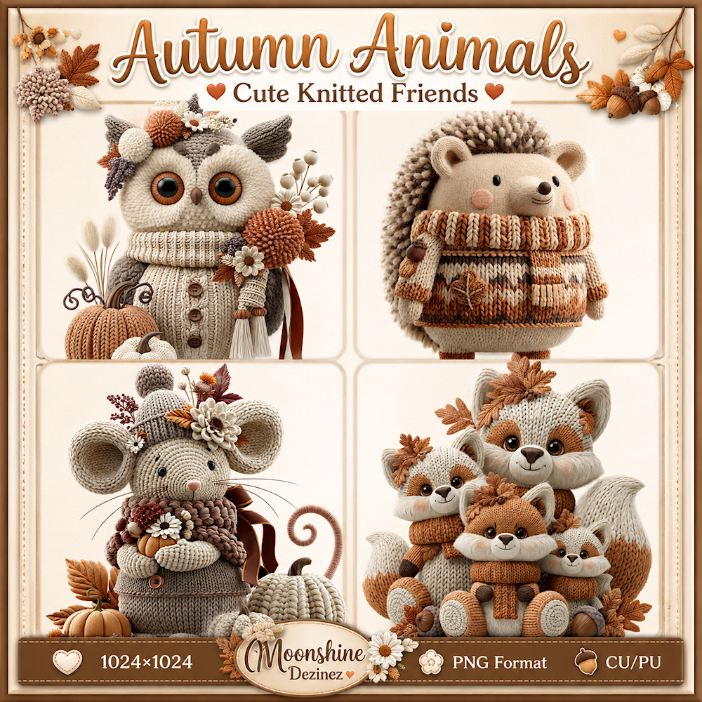(image for) MD-Ai CU Autumn Animals Pack 01